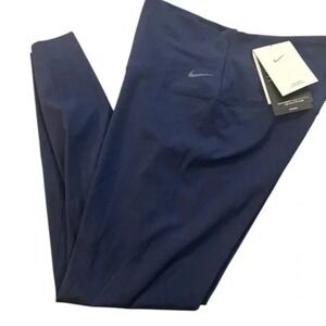 New Nike Zenvy Women's High-Waisted 7/8 Leggings XS Navy DQ6015-410 Retail $100